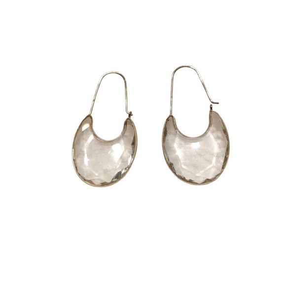Clear Transparent Earrings Unique - Picture 1 of 10